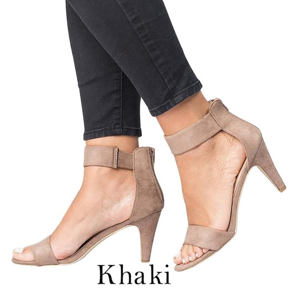 MoneRffi 2019 Women Fashion Heel Sandals  For Women High Heels Buckle Strap Female zapatos de mujer Dress Woman SandalS Shoes
