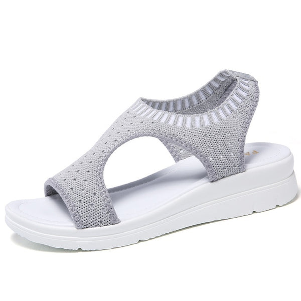 Women Sandals 2019 Fashion  Breathable Comfort Shopping Ladies Sandals Summer Shoes wedge Black White Sandal Shoes
